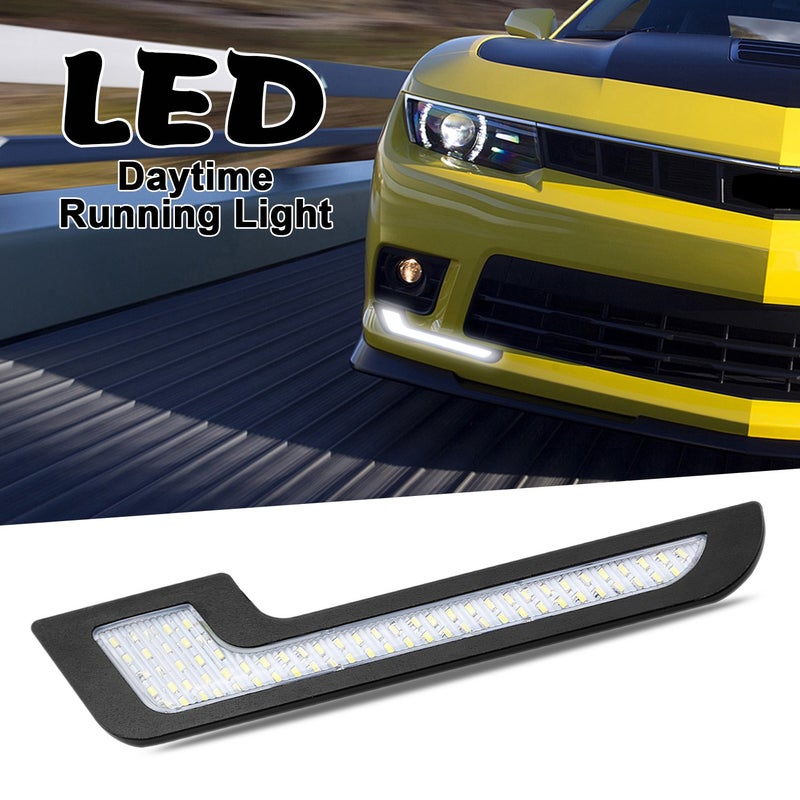 LEADTOPS Daytime Running Lights LED White Light L-Shape Strips 72 SMD Glass Lens with Back Sticker 12V DRL 6W DIY LED Lamp 100% Waterproof (2 Pack) - Image 2
